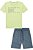 Conjunto de Camiseta em Meia Malha e Bermuda em Moletom Linho sem Pelúcia 74678 LucBoo - Imagem 3