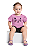 Conjunto Infantil Feminino Blusa Malha Estampa Geto e Short Moletom - Ref 34146 - Quimby - Imagem 1