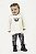 Conjunto Feminino Infantil Blusa Manga Longa Off/Preto e Calça Xadrez Preto/Br - Colorittá - Ref 71150 - Imagem 1