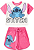Conjunto Infantil Feminino - Stitch Rosa Off - Disney Stitch - Imagem 2
