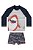 Conjunto Masculino Infantil Praia Camiseta Manga Longa E sunga Estampada - 221515 - Elian - Imagem 1