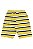Conjunto Camiseta Malha e Bermuda Moletinho Cinza\Amarelo - Ref 18038 - Quimby - Imagem 4