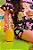 Conjunto Preto Infantil com Blusa Boxy e Shorts em Malha Estampa Tropical -Kukie 77221 - Imagem 3