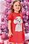 Vestido Infantil Manga Curta em Meia Malha Textura Vermelho - Ref 77704 - Kukie - Imagem 1