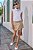 Short Saia Feminino Juvenil  em Sarja Strech com Elastano Nude - Ref 74401 - Vic&Vicky - Imagem 2