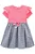 Vestido em Canelado e Chambray Bordado Rosa\Jeans - Ref 77720 - Kukiê - Imagem 2