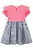 Vestido em Canelado e Chambray Bordado Rosa\Jeans - Ref 77720 - Kukiê - Imagem 3