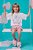 Conjunto de Pijama Feminino Infantil de Blusa Boxy Over e Shorts em Malha Comfy Ref - 75067 - Kukiê - Imagem 3