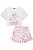 Conjunto de Pijama Feminino Infantil de Blusa Boxy Over e Shorts em Malha Comfy Ref - 75067 - Kukiê - Imagem 1