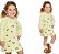 Conjunto Salopete Cachorrinhos Verde Claro e Blusa Manga Longa Verde Infantil Menina - Elian - Ref 232308 - Imagem 1