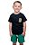 Conjunto Masculina Camiseta Preta Mario Bross e Bermuda Moleton Verde - Imagem 1