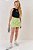 Conjunto de Cropped Preto em Ribana 1x1 e Short Saia Verde em Moletom - Ref 74426 - Vic&Vicky - Imagem 1