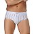 CUECA BRESSAN SLIP MISTA 555 PACOTE COM 3 LISTRADA MASCULINA  77706-P (CORES SORTIDAS) - Imagem 1