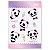 CADERNO TILIBRA BROCHURA CAPA DURA 1/4 (P) LOVELY FRIEND PANDA 254772-P (CORES SORTIDAS) - Imagem 2