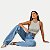 CALÇA BLD JEANS E ELASTANO WIDE LEG FEMININA - Imagem 4