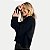 BLUSA LUNENDER ML TRICO PRETA FEMININA - Imagem 3
