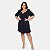 VESTIDO LISAMOUR 3/4 MALHA PRETA FEMININO - Imagem 1