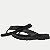 CHINELO PEGADA DEDO CASUAL TIRAS DE COURO PRETO MASCULINO - Imagem 1