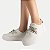 TÊNIS DAKOTA CASUAL DE CADARÇO COM BRILHO BRANCO FEMININO - Imagem 1