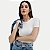 BLUSA HERING MC MALHA CANELADA BRANCA FEMININA - Imagem 1