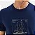CAMISETA HERING MC ALGODÃO SILIM AZUL MASCULINA - Imagem 3