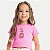 BLUSA BY GUS MC MALHA CANELADA ROSA FEMININA INFANTIL - Imagem 1