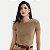 BLUSA HERING MC MALHA CANELADA VERDE FEMININA - Imagem 1
