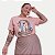 BLUSA LUNENDER MAIS MULHER  MC T-SHIRT SILKADA SALMÃO FEMININO - Imagem 1