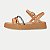 SANDALIA KIDY FLAT FORM ANABELA PESSEGO FEMININA - Imagem 1