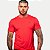 CAMISETA SALLO MANGA CURTA SLIM MISTA VERMELHA LISA MASCULINO ADULTO - Imagem 1