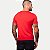 CAMISETA SALLO MANGA CURTA SLIM MISTA VERMELHA LISA MASCULINO ADULTO - Imagem 5