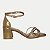 SANDALIA MISSISSIPI SALTO ALTO ACTIVE BRONZE FEMININA ADULTO - Imagem 2