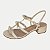 SANDALIA VIA SCARPA SALTO MEDIO ACTIVE BEGE FEMININA ADULTO - Imagem 1