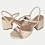 SANDALIA VIA SCARPA SALTO ALTO ACTIVE BEGE FEMININA ADULTO - Imagem 4