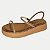 SANDALIA VIA SCARPA ANABELA MEDIA BRONZE FEMININA ADULTO - Imagem 1