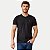 CAMISETA PACO MANGA CURTA SLIM PRETA ALGODÃO COM ELASTANO MASCULINO ADULTO - Imagem 1