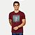CAMISETA PACO MANGA CURTA SLIM BORDÔ ALGODÃO SILKADA  MASCULINA ADULTO - Imagem 1