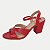 SANDALIA VIA SCARPA VERMELHO SALTO ALTO ACTIVE FEMININA ADULTO - Imagem 1