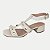 SANDALIA VIA SCARPA OFF WHITE SALTO MEDIO ACTIVE FEMININA ADULTO - Imagem 1