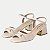 SANDALIA PICCADILLY SALTO MÉDIO ACTIVE OFFWHITE FEMININA ADULTO - Imagem 3