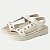 SANDALIA PICCADILLY PAPETE COM VELCRO OFFWHITE FEMININA ADULTO - Imagem 4