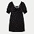 VESTIDO LUNENDER HITS MAGA CURTA VISCOSE ESTAMPADO PRETO FEMININO INFANTIL - Imagem 3