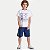 CONJ. VERÃO RANDA MUNDU BERMUDA MOLETOM E CAMISETA MC MASCULINO INFANTIL - Imagem 1