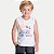 CAMISETA RANDA MUNDU REGATA ALGODÃO SILKADA BRANCA MASCULINA INFANTIL - Imagem 1