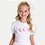 BLUSA RANDA MUNDU MC COTTON SILKADA BRANCA FEMININA INFANTIL - Imagem 1