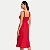 VESTIDO LUNENDER REGATA LINHO MIDI VERMELHO FEMININO ADULTO - Imagem 2