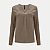 BLUSA LUNENDER ML VISCOSE E ELASTANO MARROM FEMININA ADULTO - Imagem 1