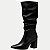 BOTA DAKOTA CANO LONGO  SALTO ALTO PRETO FEMININA ADULTO - Imagem 1
