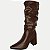 BOTA DAKOTA CANO LONGO SALTO ALTO CAFÉ FEMININA ADULTO - Imagem 1
