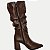 BOTA DAKOTA CANO LONGO SALTO ALTO CAFÉ FEMININA ADULTO - Imagem 2